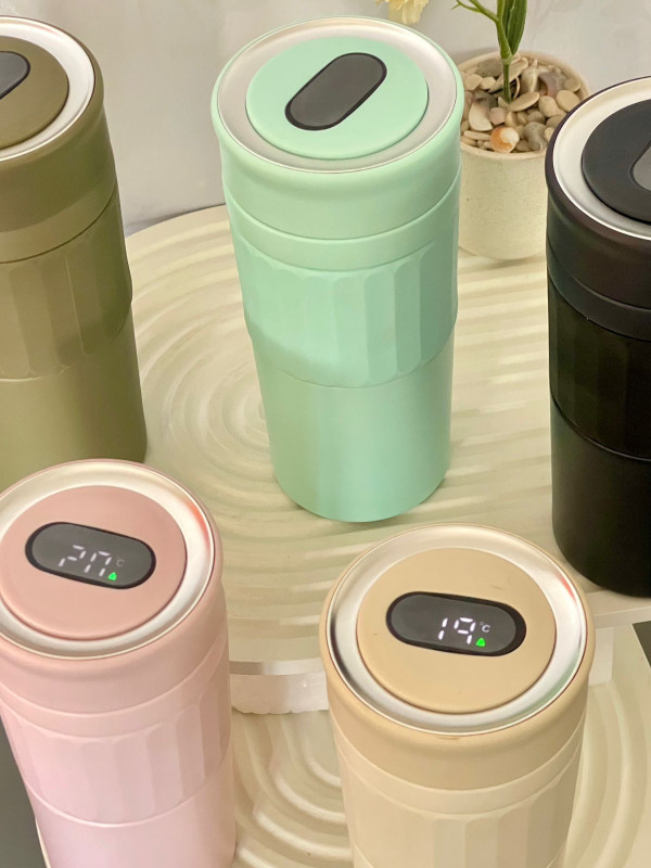 Thermos isolation à double paroi en inox 420ML avec afficheur numérique de température