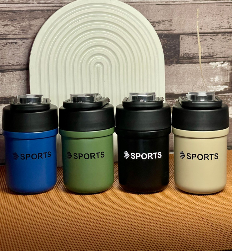 Tasse isotherme de sport simple en acier inoxydable (380ML)