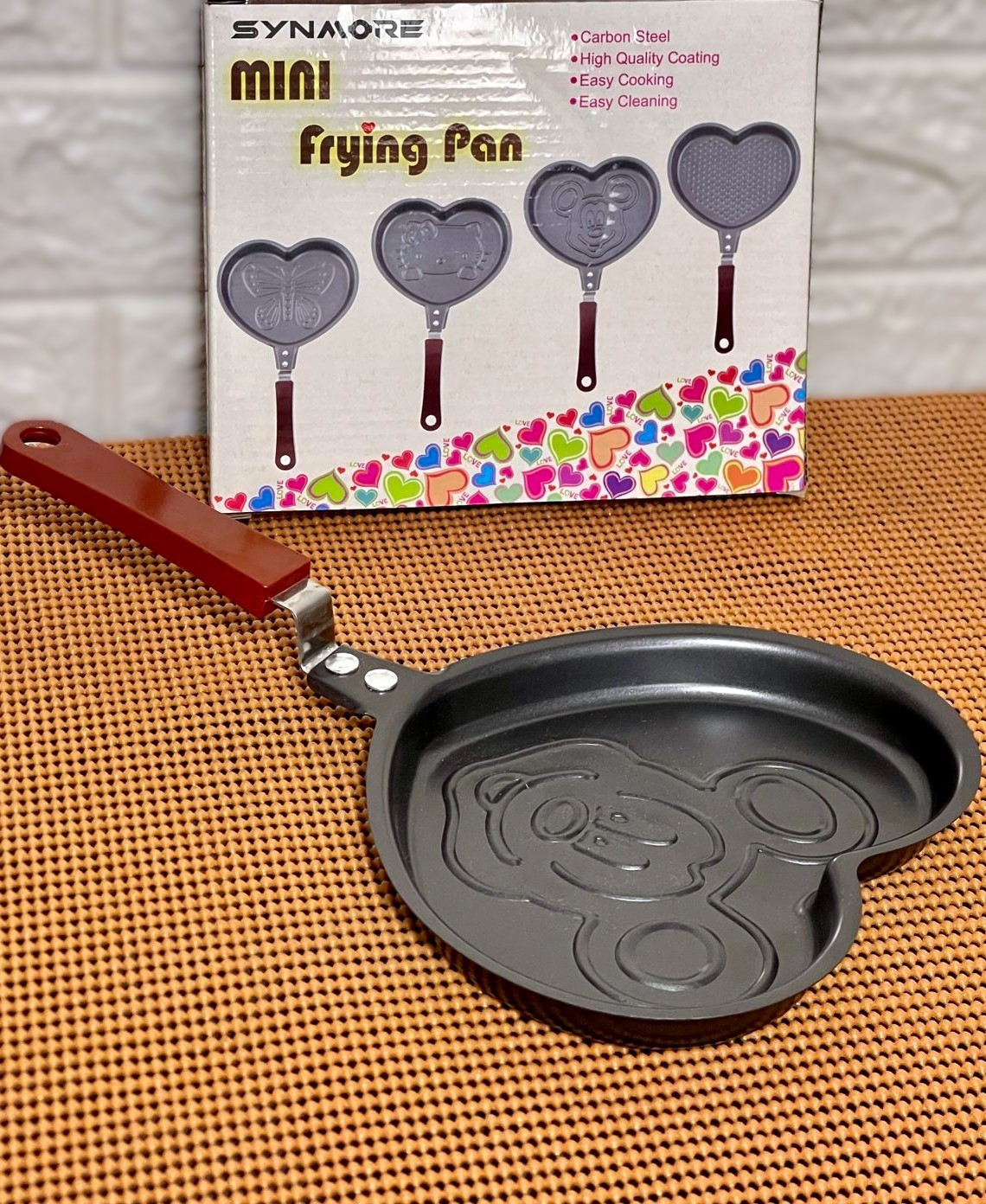Mini poêle antiadhésive Mickey mouse forme cœur