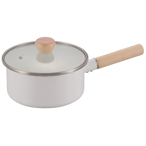 Casserole Motli Blanche avec Manche en Bois