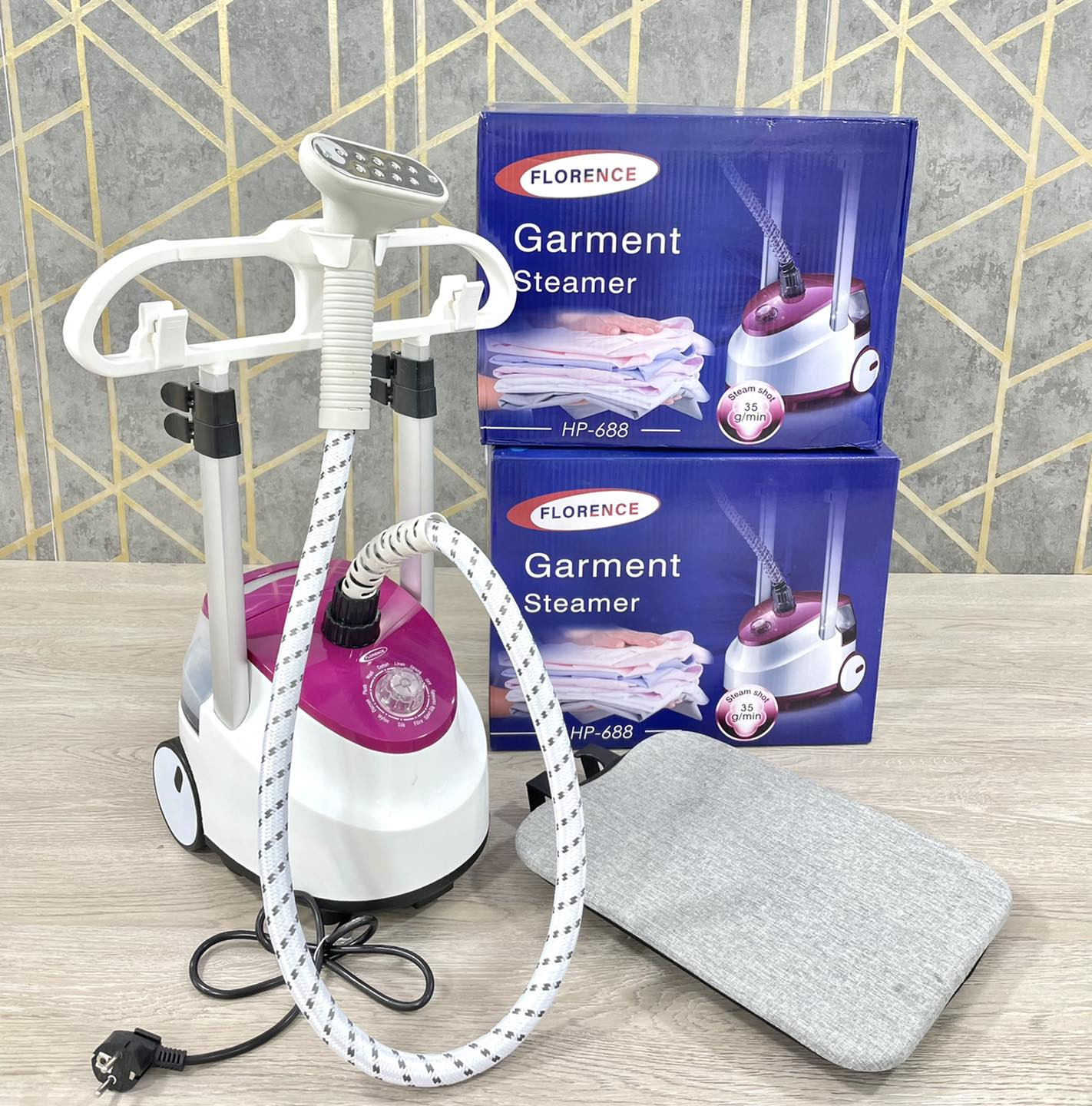 FER A REPASSER VAPEUR AVEC SUPPORT 1800W FLORENCE  35G/MIN