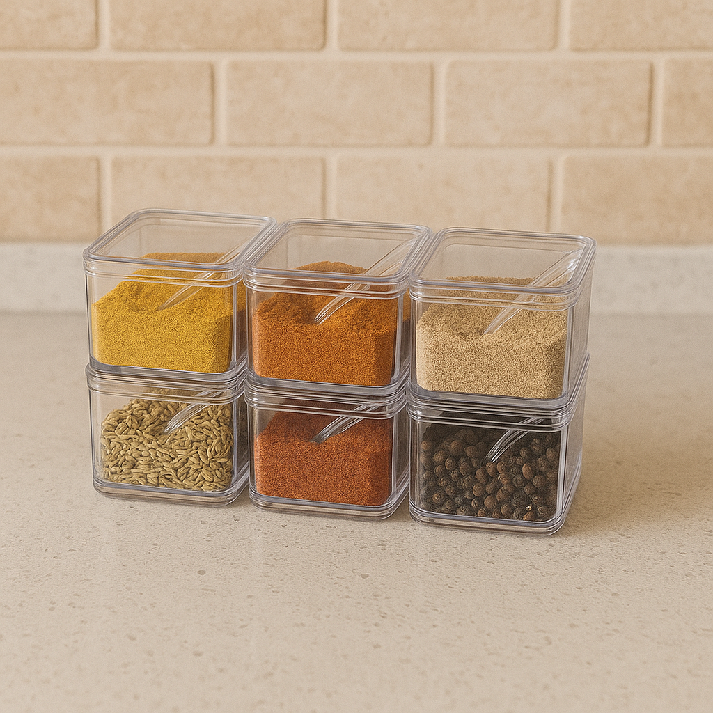 Set de 6 Boîtes à Épices Empilables SOFTCHEF