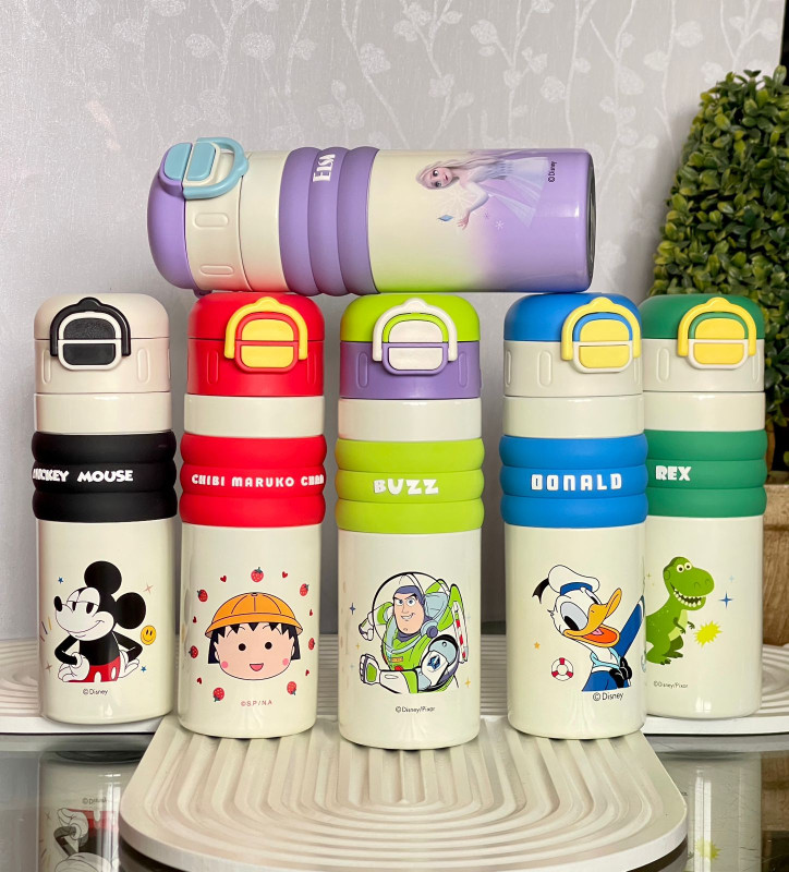 Goblet thermos disney double bouchon pour enfants 520ml