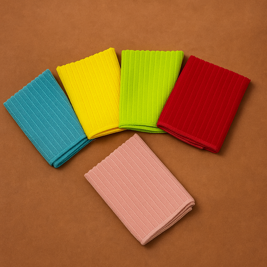 Lot de 5 Serviettes de Nettoyage Multi-usages & Ultra Douces