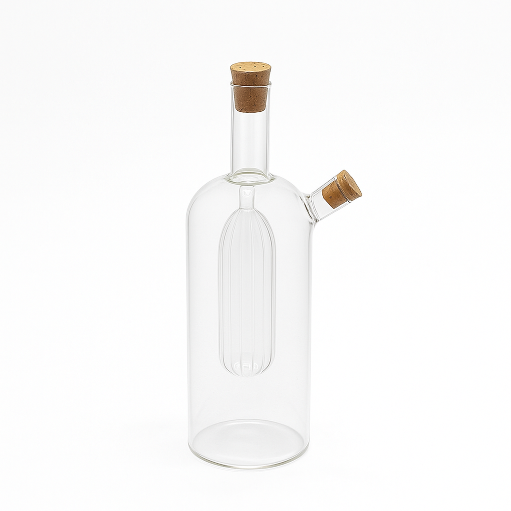 Huilier & Vinaigrier Double en Verre