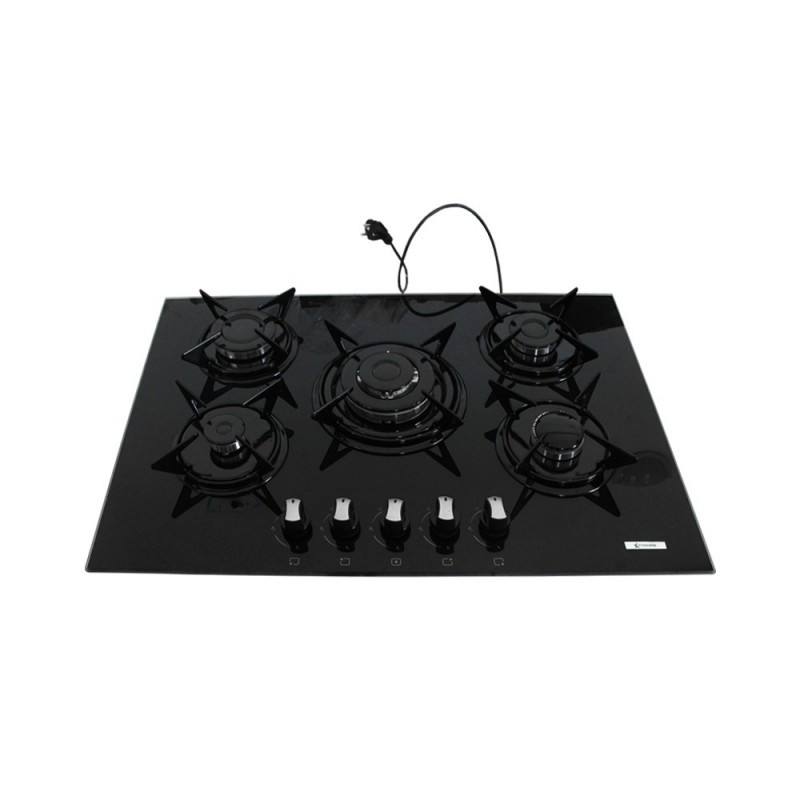 Plaque de Cuisson à Gaz 5Feux Verre STARONE LX-50OAHD