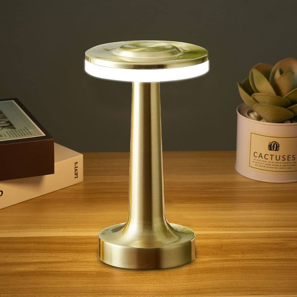 Lampe de Table rétro en métal tactile