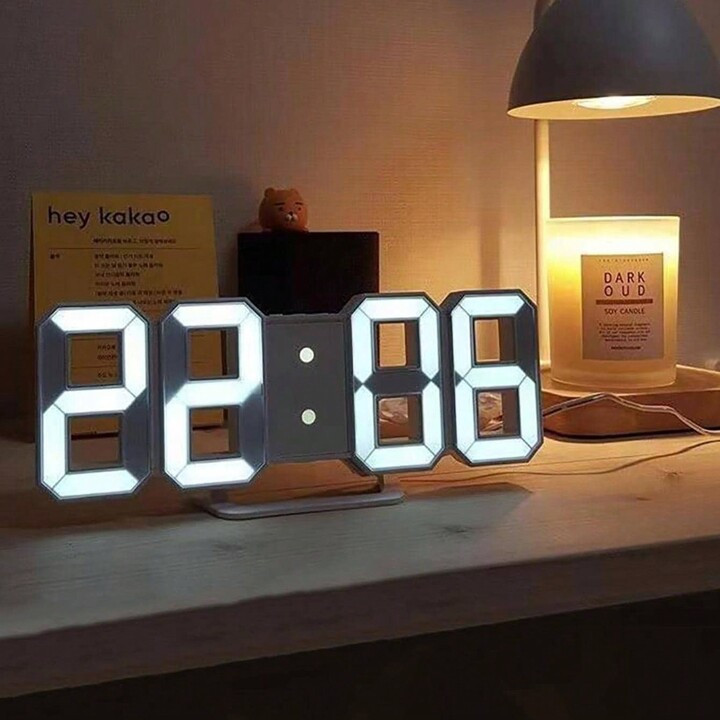 Horloge digital LED 3D