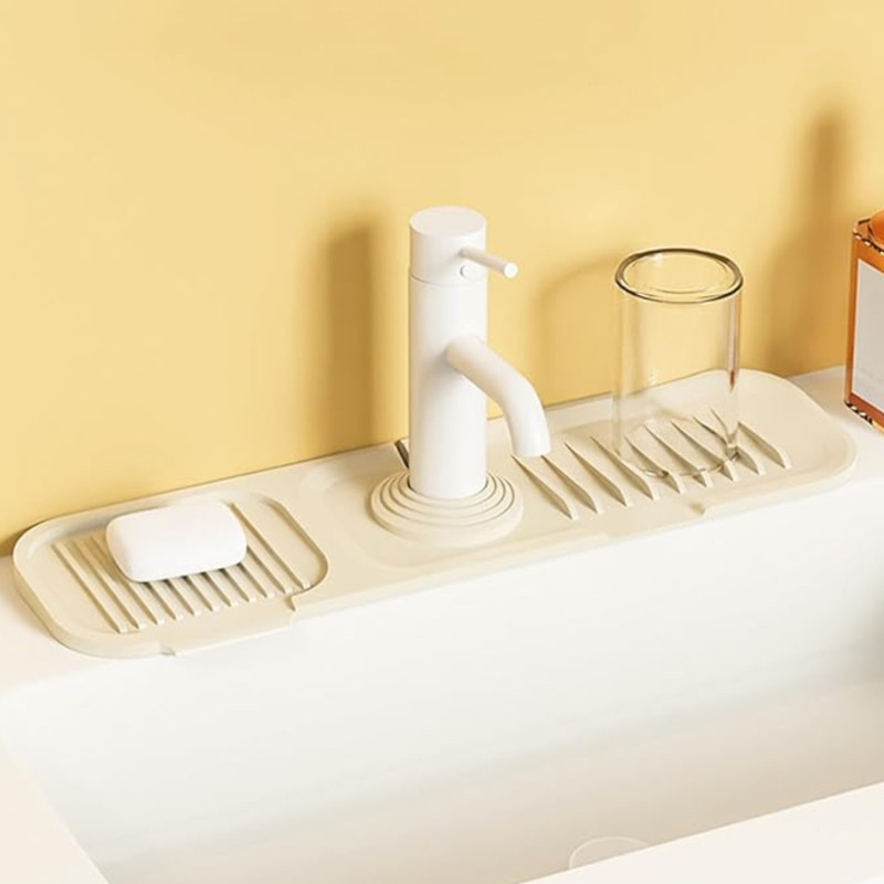 Tapis plateau en silicone Robinet D’évier Cuisine