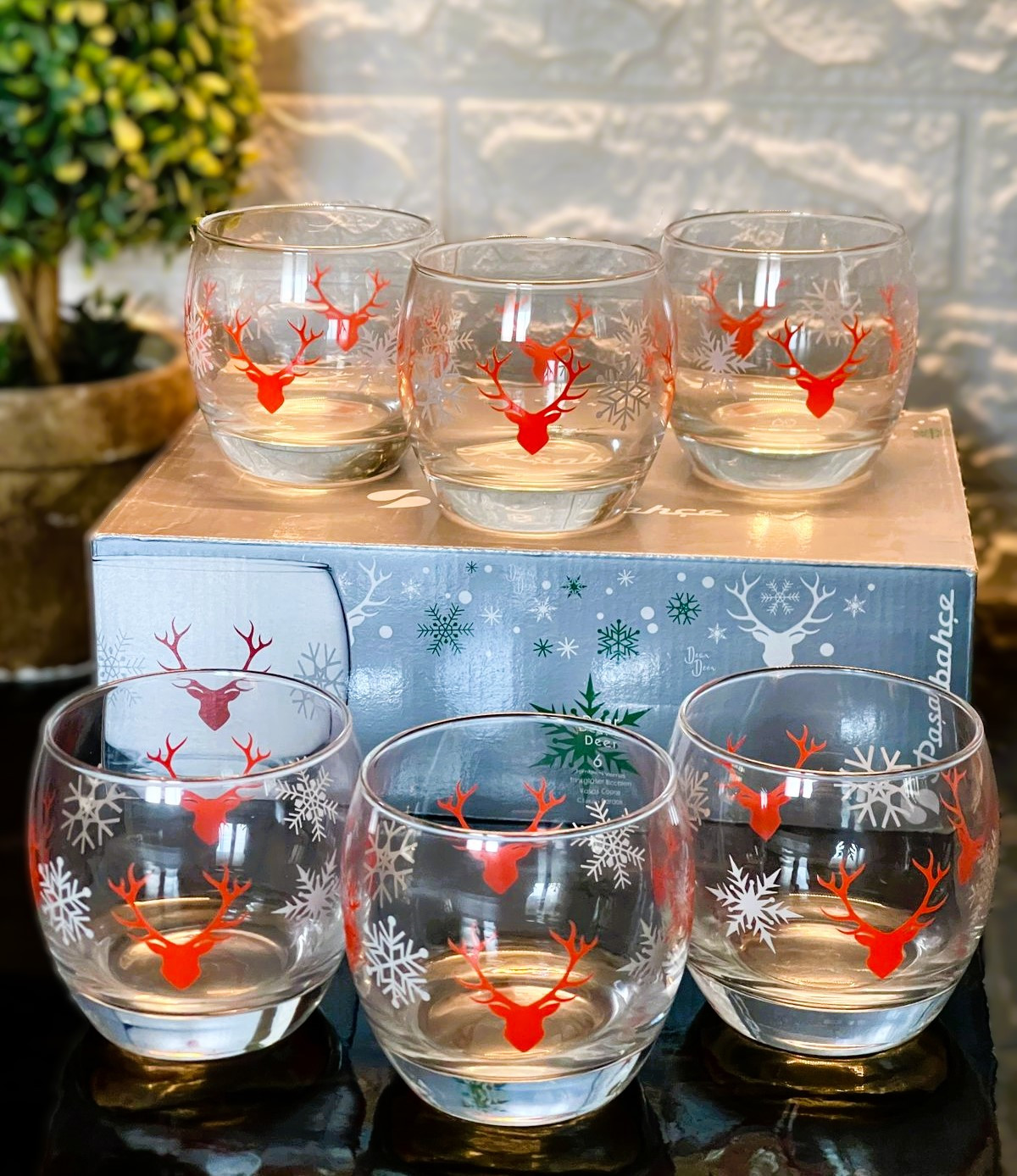 Lot de 6 verres dear deer 340ml PASABAHCE