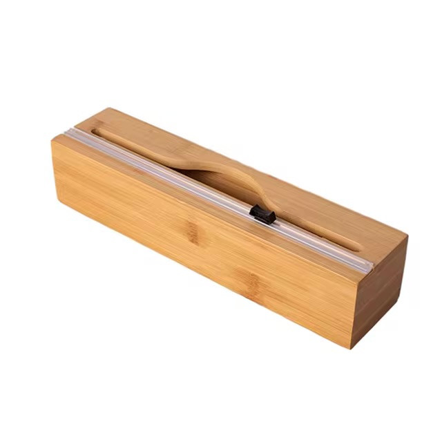 Distributeur papier aluminium en bambou