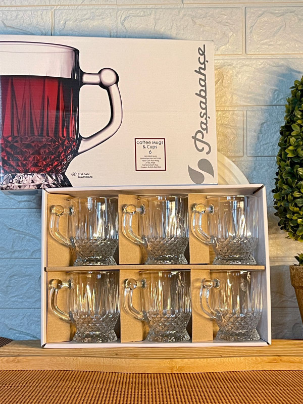 Coffret 6 verre à thé ISTANBUL PASABAHCE