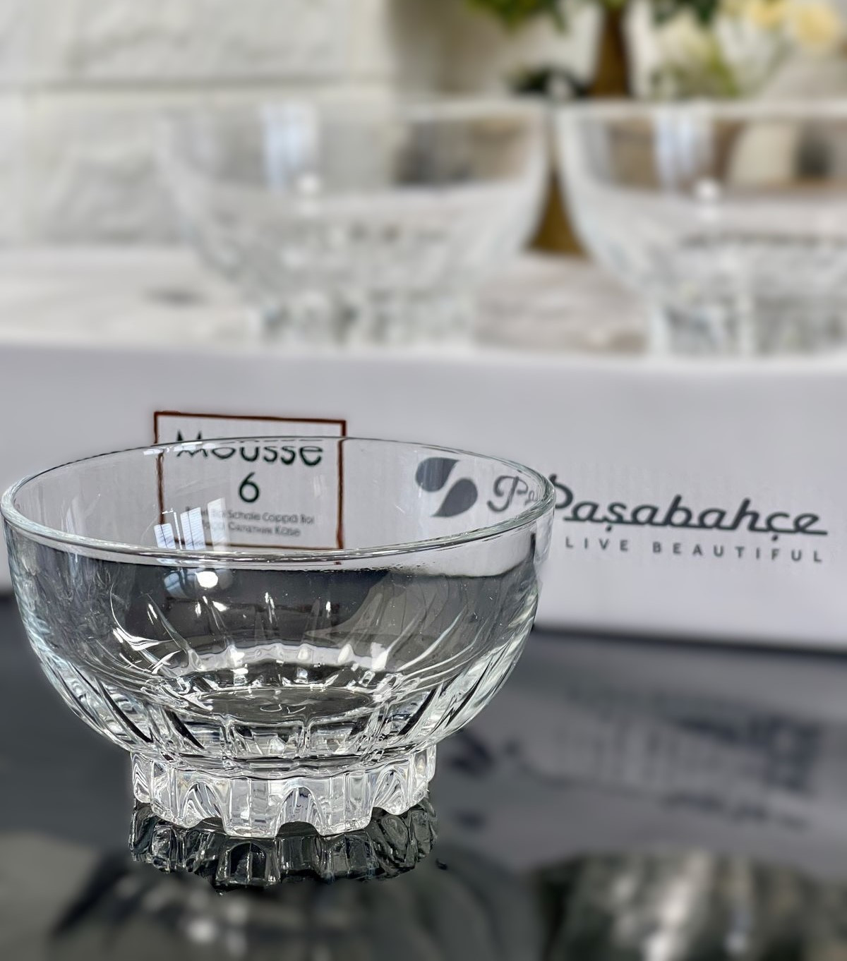 Service de 6 bols en verre PASABAHCE