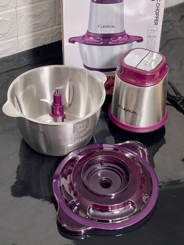 Hachoir électrique LEXICAL 2L bol en inox